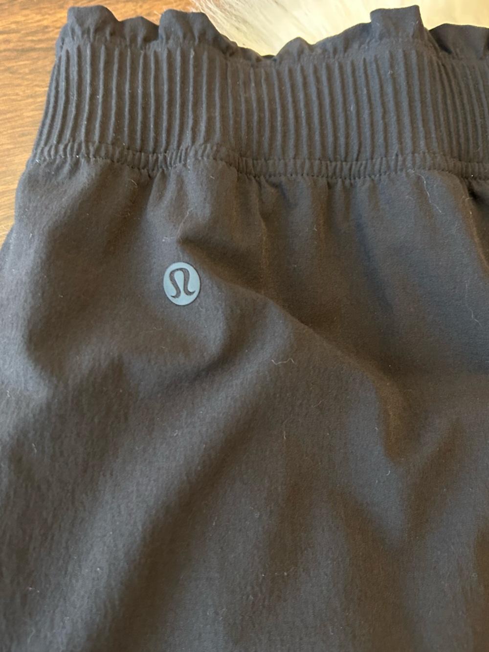 LULULEMON Stretch Woven Ruffle-Waist Wide-Leg Cropped Pant In Black - Picture 11 of 15